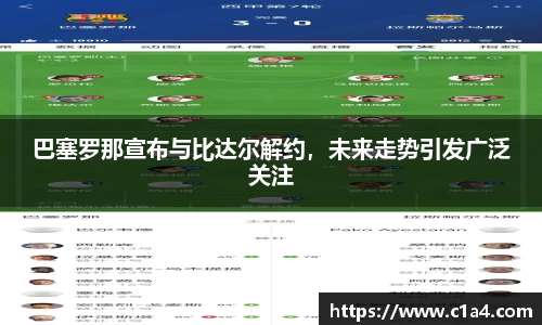 巴塞罗那宣布与比达尔解约，未来走势引发广泛关注